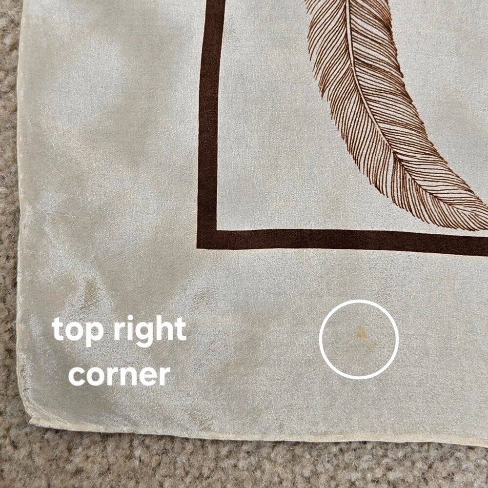 Echo Silk Feather Scarf Bird - Picture 6 of 10